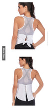 Load image into Gallery viewer, Sports vest split mesh breathable yoga clothing fast drying moisture absorption yoga vest for women
