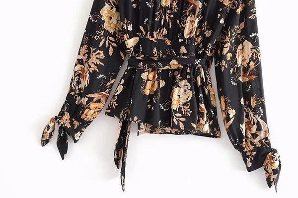 2018 Bohemia Long Sleeve Print Tops