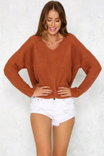 Load image into Gallery viewer, Knit Long Sleeve Backcross Sweater
