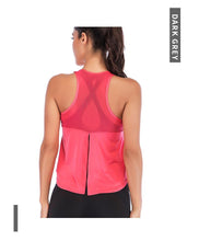 Load image into Gallery viewer, Sports vest split mesh breathable yoga clothing fast drying moisture absorption yoga vest for women
