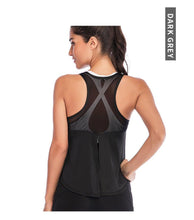 Load image into Gallery viewer, Sports vest split mesh breathable yoga clothing fast drying moisture absorption yoga vest for women
