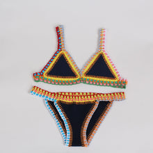 Load image into Gallery viewer, Hand Hook New Swimwear Ladies Knitted Bikini Sexy Split Swimsuit
