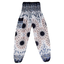 Load image into Gallery viewer, Fashion Thai Casual Yoga Pants Knickers Yoga Suit Women Cotton 52 Loose Floral Pants
