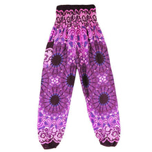 Load image into Gallery viewer, Fashion Thai Casual Yoga Pants Knickers Yoga Suit Women Cotton 52 Loose Floral Pants
