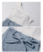 Load image into Gallery viewer, Sexy Swimsuit Female Retro One-shoulder Slimming Conjoined Spa Bikini Swimwear
