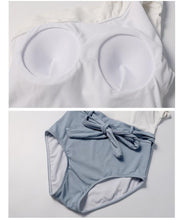 Load image into Gallery viewer, Sexy Swimsuit Female Retro One-shoulder Slimming Conjoined Spa Bikini Swimwear
