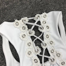 Load image into Gallery viewer, Women Sexy Backless One-piece Swimsuit Three-dimensional Flower Rivet One-piece Bikini Swimsuit
