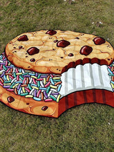 Load image into Gallery viewer, Printed New Beach Towel Shawl Chocolate Sandwich Biscuit Mat
