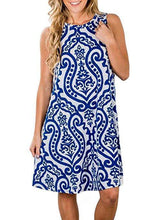 Load image into Gallery viewer, Boho Printed Sleeveless Pullover Dress
