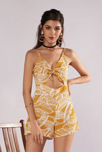 Load image into Gallery viewer, Sling V-neck Strap Print Jumpsuit
