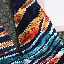 Load image into Gallery viewer, Sexy Leopard Print Bikini One-piece Swimsuit Deep V Strap Female
