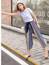 Load image into Gallery viewer, Chiffon Bohemian Wide-leg Pants Seaside Holiday Beach Pants
