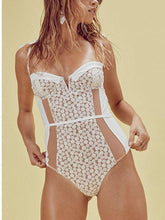 Load image into Gallery viewer, Butterfly Bandage Lady Floral Tight-fitting One-piece Halter Swimsuit Bikini
