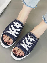 Load image into Gallery viewer, Half Slipper Fashion Wears Wild Casual Canvas Sandals
