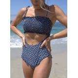 Load image into Gallery viewer, Siamese Printed Waist Sexy Strap Triangle Bikini
