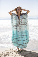 Load image into Gallery viewer, Beach Robes Seaside Vacation Blouse Cover Up Maxi Dress
