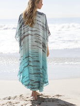 Load image into Gallery viewer, Beach Robes Seaside Vacation Blouse Cover Up Maxi Dress
