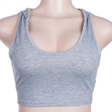 Load image into Gallery viewer, U-neck Bare Midriff Sports Bras
