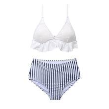 Load image into Gallery viewer, Striped Beach Swimsuit Bikini
