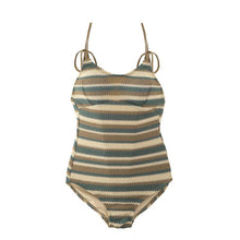 Load image into Gallery viewer, Striped Skinny Beach One-piece Swimsuit
