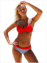 Load image into Gallery viewer, Sexy Bikini Print Sling Women's Swimsuit Split Two-Piece Set
