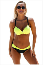 Load image into Gallery viewer, Sexy Bikini Print Sling Women's Swimsuit Split Two-Piece Set
