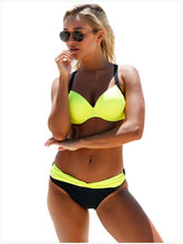 Load image into Gallery viewer, Sexy Bikini Print Sling Women's Swimsuit Split Two-Piece Set
