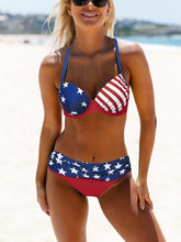 Load image into Gallery viewer, Sexy Bikini Print Sling Women's Swimsuit Split Two-Piece Set

