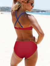 Load image into Gallery viewer, Sexy Bikini Print Sling Women's Swimsuit Split Two-Piece Set
