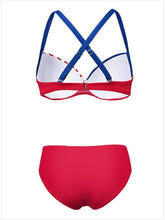 Load image into Gallery viewer, Sexy Bikini Print Sling Women's Swimsuit Split Two-Piece Set
