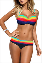 Load image into Gallery viewer, Sexy Bikini Print Sling Women's Swimsuit Split Two-Piece Set
