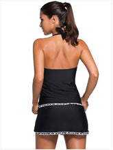 Load image into Gallery viewer, Sexy Backless Solid Two-piece Skirt Swimsuit
