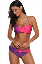Load image into Gallery viewer, Sexy Gradient Bikini Low Waist Triangle Swimsuit
