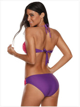 Load image into Gallery viewer, Sexy Gradient Bikini Low Waist Triangle Swimsuit
