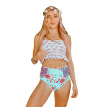 Load image into Gallery viewer, High Waist Covered Belly Slim Printed Bikini
