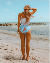 Load image into Gallery viewer, High Waist Covered Belly Slim Printed Bikini
