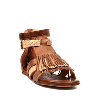 Load image into Gallery viewer, Fringed Belt Buckle Open Toe Hollow Flat Sandals
