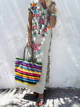 Load image into Gallery viewer, Bohemian Tassel Printed Dress Long Dress
