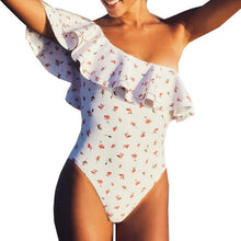 Load image into Gallery viewer, Sexy Ruffled One Shoulder Briefs Bikini
