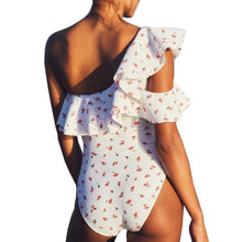 Load image into Gallery viewer, Sexy Ruffled One Shoulder Briefs Bikini
