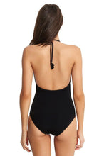 Load image into Gallery viewer, Vintage Print One Piece Bikini Deep V Swimsuit
