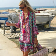 Load image into Gallery viewer, Bohemian Print Casual Dress
