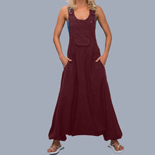 Load image into Gallery viewer, Strap Solid Color Loose Jumpsuit
