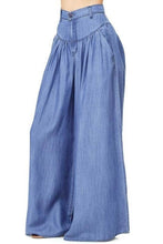 Load image into Gallery viewer, Simple Solid Color Big Hem Wide Leg Bottom Casual Pants
