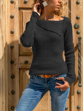 Load image into Gallery viewer, Long-sleeved Solid Color Sweater Top Casual Bottoming Sweater
