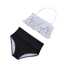 Load image into Gallery viewer, High Waist Bathing Suit Plus Size Swimwear Push Up Bikini Set Vintage Beach Wear
