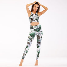 Load image into Gallery viewer, Printed Vest Trousers Sports Yoga Pants Fitness Leggings
