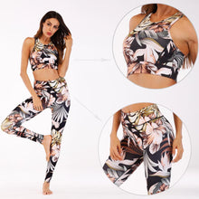 Load image into Gallery viewer, Printed Vest Trousers Sports Yoga Pants Fitness Leggings
