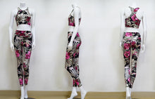 Load image into Gallery viewer, Printed Vest Trousers Sports Yoga Pants Fitness Leggings
