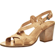Load image into Gallery viewer, Summer high heel open toe buckle women&#39;s sandals
